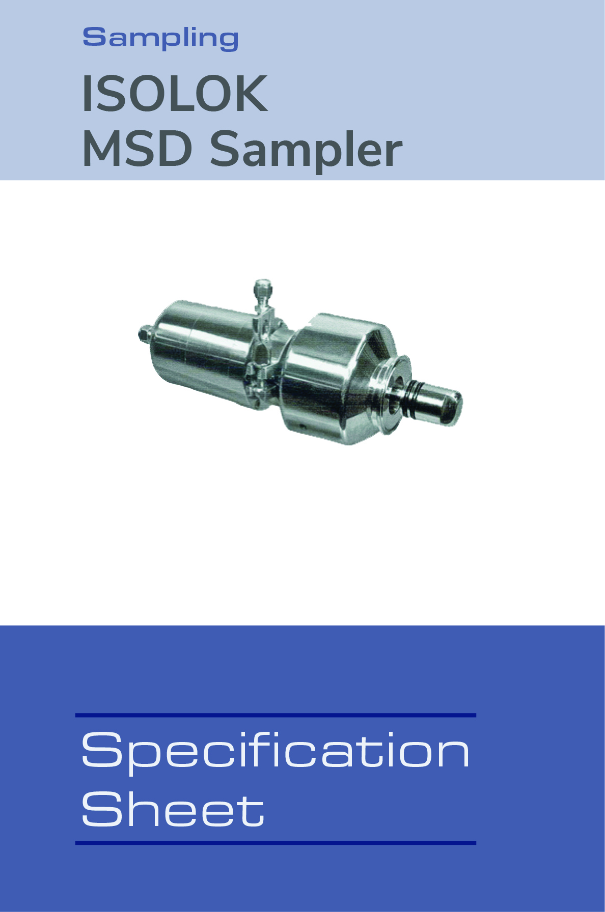 Image of ISOLOK MSD Sampler Spec Sheet